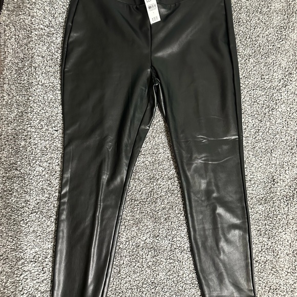 LOFT Faux Leather Leggings Size L - Picture 7 of 10